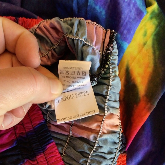 ISP Dancewear Multicolor Tie Dyed Hip Hop Hammer Pants Size Adult XS - Picture 7 of 8